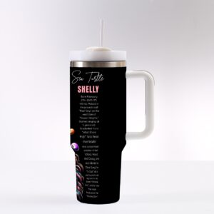 40 oz Shelly/Pool Sharks Tumbler With Handle